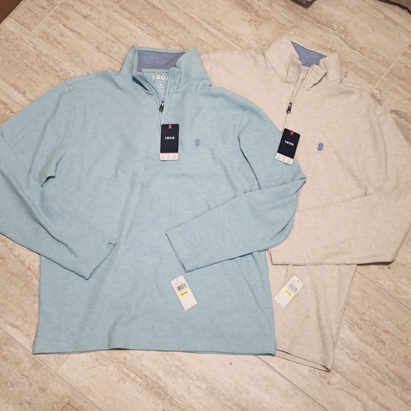 Izod Shirts Nwt Bundle Of 2 Mens Izod Quarter Zip Pullovers Poshmark